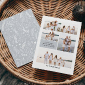 ライトグレーモダンニュートラル5枚エレガント写真 シーズンカード