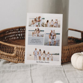 ライトグレーモダンニュートラル5枚エレガント写真 シーズンカード