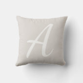 ライトグレーモノグラム クッション (裏面)