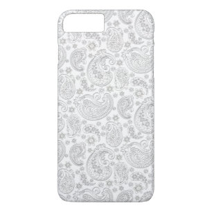 ライトグレーヴィンテージペイズリー iPhone 8 PLUS/7 PLUSケース