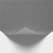 ライトグレーヴィンテージレザーパターン ラッピングペーパー (角)