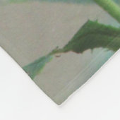 ライトグレー付きピンクローゼスフリース フリースブランケット (角)