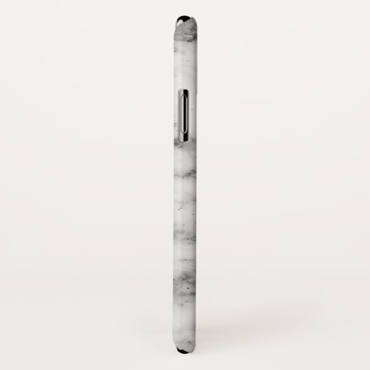 ライトグレー大理石グレーアクセント Case-Mate iPhoneケース (裏面/右)