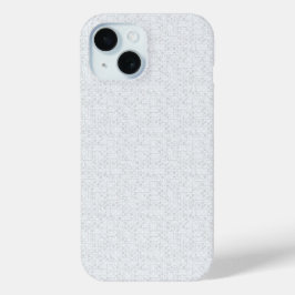 ライトグレー幾何学フラワー | モダンサマーパターン iPhone 15ケース