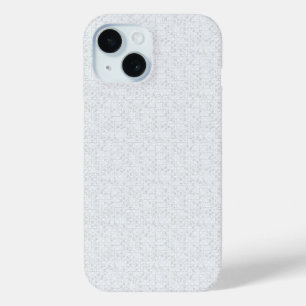 ライトグレー幾何学フラワー モダンサマーパターン iPhone 15ケース
