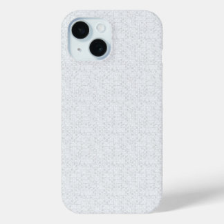 ライトグレー幾何学フラワー | モダンサマーパターン iPhone 15ケース