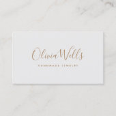 ライトグレー手書きスクリプトソーシャルメディアのアイコン 名刺 (正面)