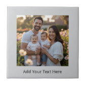 ライトグレー独自のセラミックタイルを作成 タイル (正面)