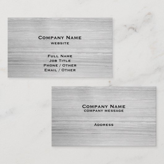 ライトグレー花崗岩名刺 名刺 (正面/裏面)