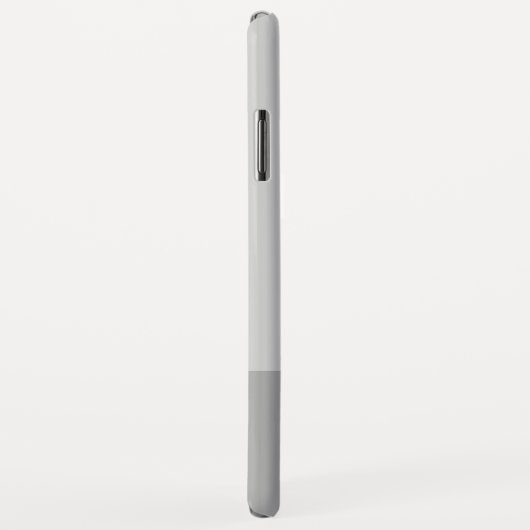 ライトグレー&グレイイニシャルモダンモノグラム Case-Mate iPhoneケース (裏面/右)