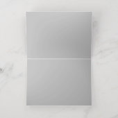 ライトグレー #C1C1C1、カンガルー 箔グリーティングカード (内側レイダウン)