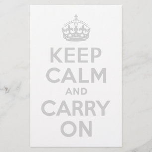 ライトグレーKeep Calm and Carry On