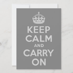 ライトグレーKeep Calm and Carry On