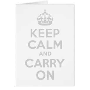 ライトグレーKeep Calm and Carry On