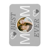 ライトグレ最高のーマママパーソナライズされた写真 マグネット (縦)