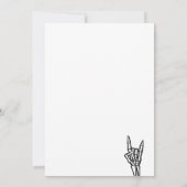 ライトグレ生まれイ2ロックギター2nd誕生日 招待状 (裏面)