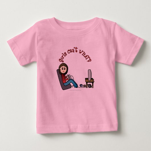 ライトゲーマーガール ベビーTシャツ (正面)