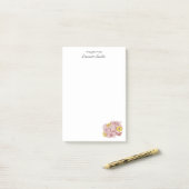 ライトコーナーテラコッタアウトラインブーケカスタム ポストイット (デスク上)