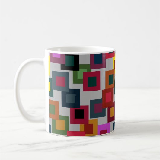 ライトコーヒーマグのダークスクウェア コーヒーマグカップ (左)
