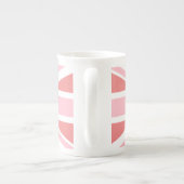 ライトコーラルとピンクユニオンジャック ボーンチャイナマグカップ (裏面)