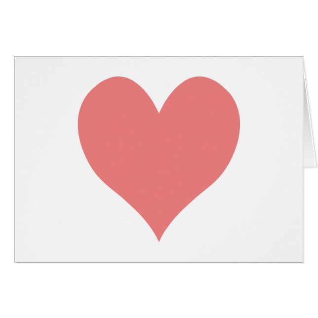 ライトコーラルハート形状 (正面横)