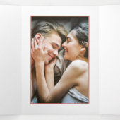 ライトコーラルベビーモダンシャワースイート 三つ折り招待状 (内部中)