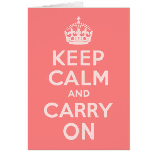 ライトコーラルKeep Calm and Carry On