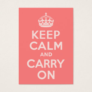 ライトコーラルKeep Calm and Carry On