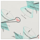 ライトコーン宇宙時間物理学 ファブリック (クローズアップ)