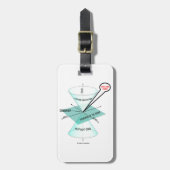 ライトコーン宇宙時間(物理) ラゲッジタグ (正面縦)