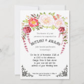 ライトゴシック スケルトンハンド ウェディング招待状 招待状 (裏面)