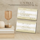 ライトゴールデンウィズダイアモンズラグジュアリー&プロフェッショナル 名刺