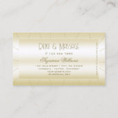 ライトゴールデンウィズダイアモンズラグジュアリー&プロフェッショナル 名刺 (裏面)