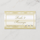 ライトゴールデン（ダイヤモンドとフォトラグジュアリー） 名刺 (正面)