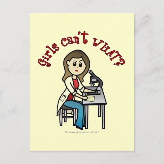 ライトサイエンティスト・ガール ポストカード (正面)