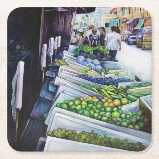 ライトサイド・オブ・ラベンダー通り，シンガポール スクエアペーパーコースター (正面)