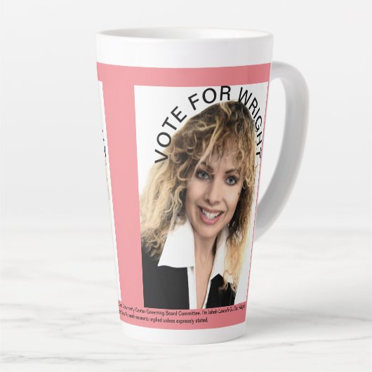 ライトサインラテMUGへの投票 カフェラテマグ (右アングル)