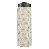 ライトサンドの上で投げ花 – シームレスなパターン。 タンブラー (正面)