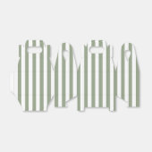 ライトサージグリーンとホワイトのストライプ フェイバーボックス (折り畳みなし)