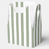 ライトサージグリーンとホワイトのストライプ フェイバーボックス (オープン)