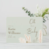 ライトサージ ボーホー オー ベイビー シャワー 招待状 (スタンド正面)