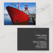 ライトシップ、カーディフ湾、カーディフ。 名刺 (正面/裏面)