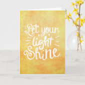 ライトシャイン引用文黄 カード (黄色い花)