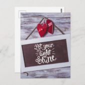 ライトシャイン引用文 – チャルクボ素朴ード ポストカード (正面/裏面)