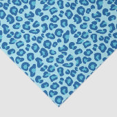ライトシャンブレインのヒョウ柄からダークデニムブルー 薄葉紙 (詳細)