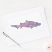 ライトシャーク星景ステッカー 長方形シール (封筒)