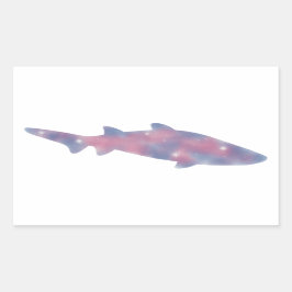ライトシャーク星景ステッカー 長方形シール