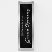 ライトシルバーグレーグラデーション大開口部 横断幕 (縦)