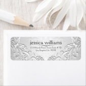 ライトシルバーグレーフローラ枠 ラベル (インサイチュ)