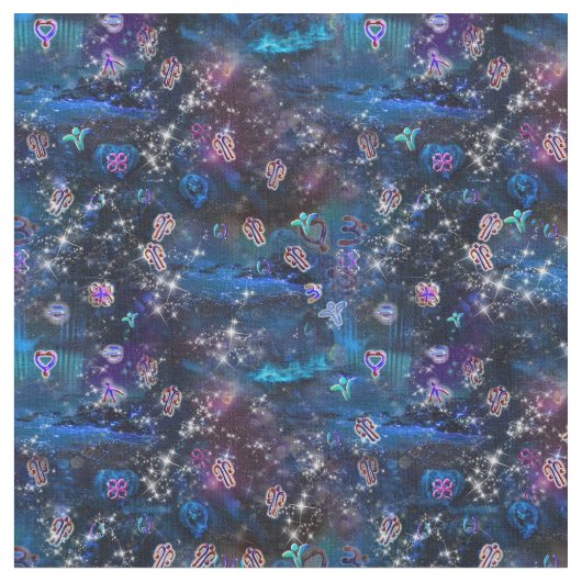 ライトシンボルの言語 ファブリック (クローズアップ)